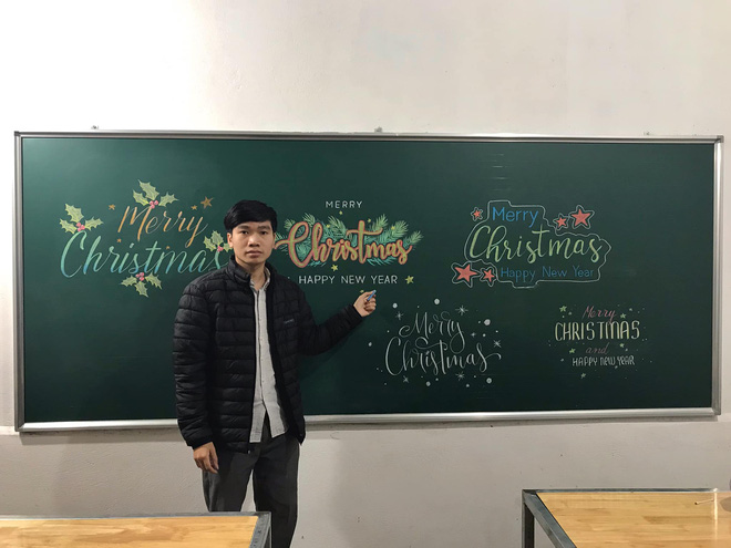 Thầy giáo 9X vẽ hoa phượng đỉnh cao giống y như thật, xem đến ảnh chữ viết càng phục hơn-7