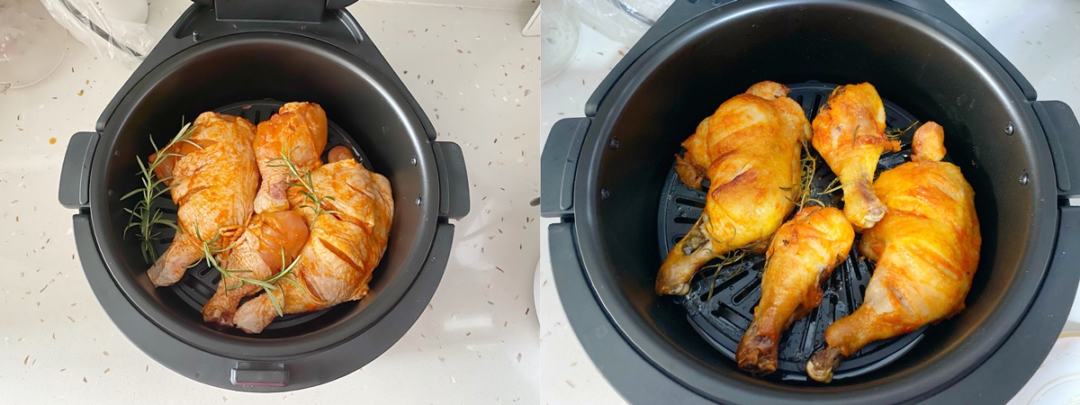 Bí quyết cho món gà nướng vàng ươm hấp dẫn dùng nồi chiên không dầu-3
