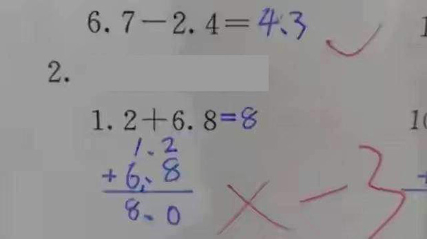 Yêu cầu xác định số lớn nhất và số bé nhất có 1 chữ số, học trò viết 9+1=10 vẫn bị gạch sai vì dữ liệu gây lú này-2