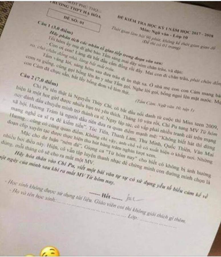 Sơn Tùng M-TP, BTS, Jack & K-ICM... bất ngờ xuất hiện trong đề kiểm tra, có đề còn gây sốc cà khịa Chi Pu-7