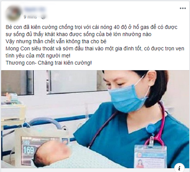 Dân mạng xót xa khi em bé bị bỏ rơi dưới hố gas tử vong sau 3 tuần điều trị: Dù sống vỏn vẹn vài chục ngày, nhưng đó là những ngày kiên cường và đáng khâm phục-1