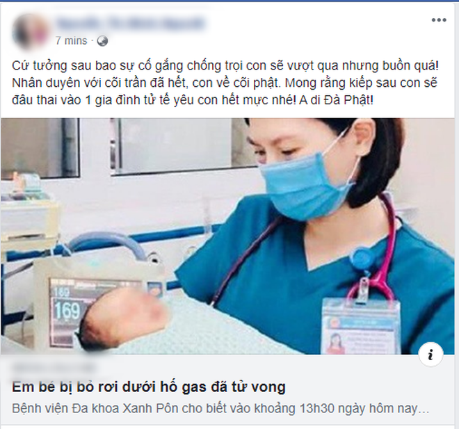 Dân mạng xót xa khi em bé bị bỏ rơi dưới hố gas tử vong sau 3 tuần điều trị: Dù sống vỏn vẹn vài chục ngày, nhưng đó là những ngày kiên cường và đáng khâm phục-2