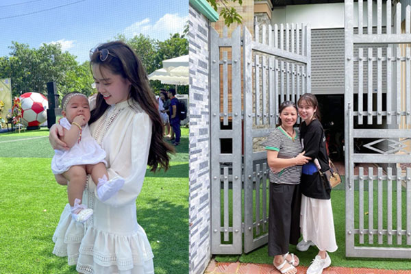 Quang Hải đưa điện thoại cho bạn gái xem, Huỳnh Anh liên tục cười rạng rỡ-10