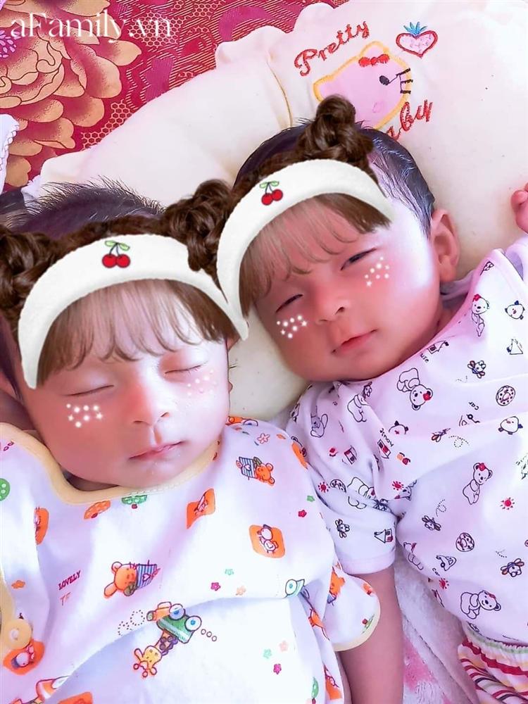 Mê tít cặp sinh đôi Cam và Dứa giống nhau như 2 giọt nước, ra đường ai cũng tấm tắc khen xinh như diễn viên Hàn Quốc-1