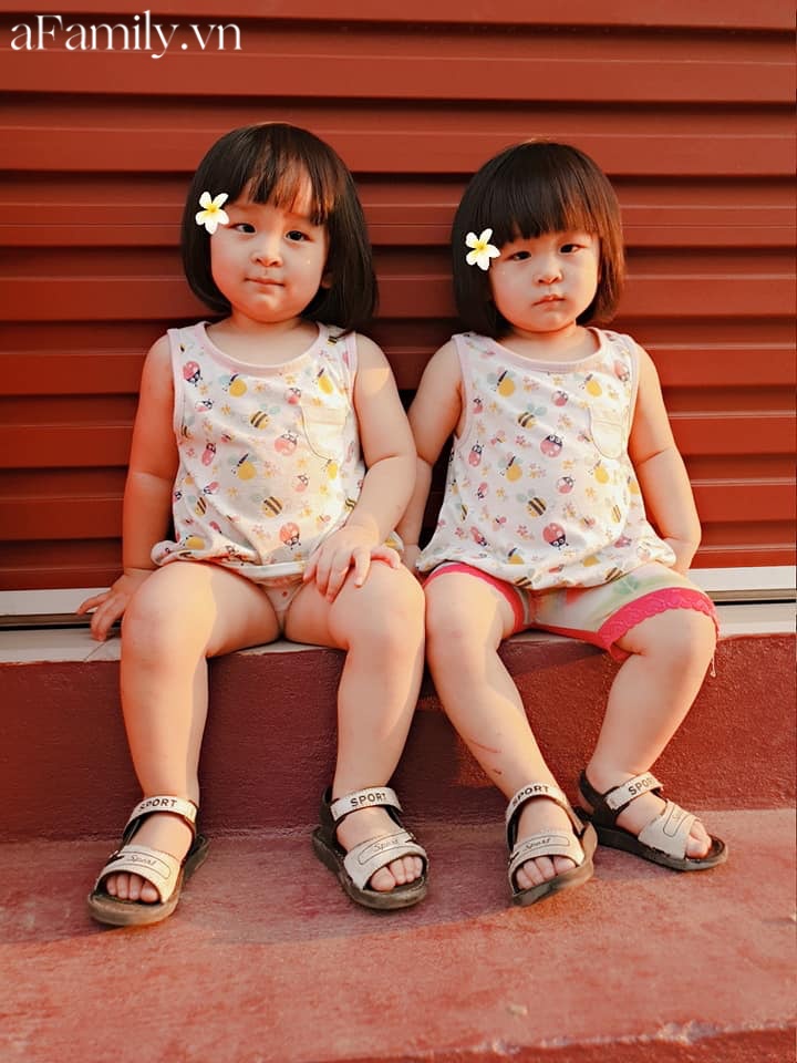 Mê tít cặp sinh đôi Cam và Dứa giống nhau như 2 giọt nước, ra đường ai cũng tấm tắc khen xinh như diễn viên Hàn Quốc-14