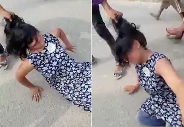 Một mình tay không đến ngăn hôn lễ của chồng với vợ hai, người phụ nữ bị đánh ngược lại, nhân chứng đứng nhìn mà không can thiệp-1