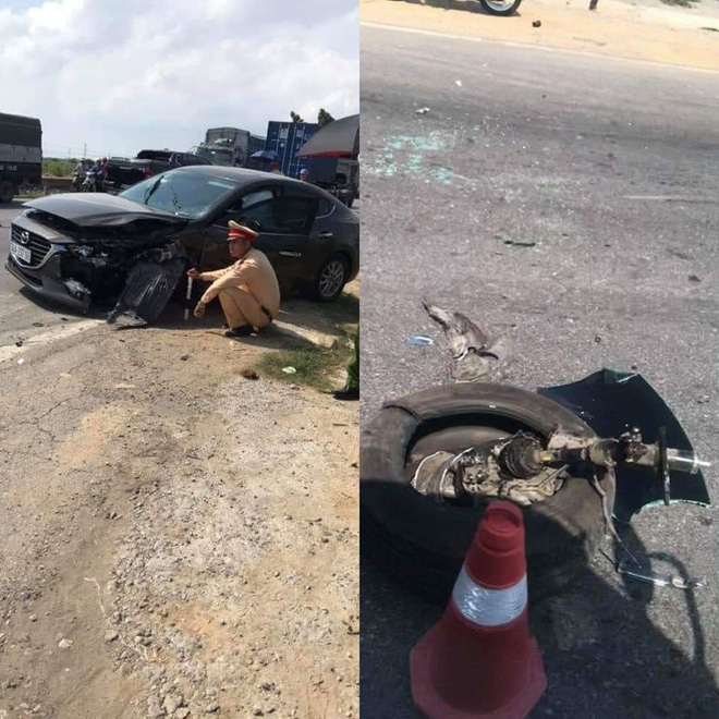 Clip: Xe Camry vượt ẩu, đâm rụng bánh Mazda, ủn Fortuner lao xuống mương-2