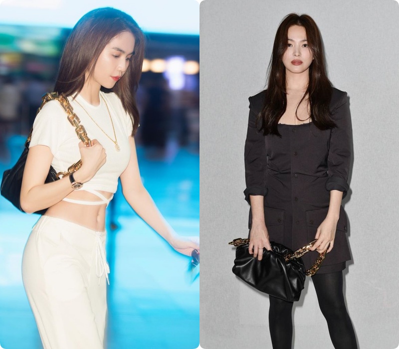 Đụng hàng chiếc túi da 75 triệu, Ngọc Trinh bất ngờ lấn át cả Song Hye Kyo: Sự an toàn quá mức khiến ngọc nữ xứ Hàn mờ nhạt toàn tập-6