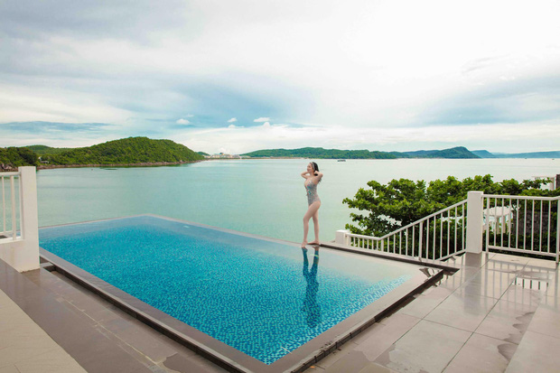 Hoa hậu Giáng My gây sốt khi diện đồ bơi khoe vòng 1 bốc lửa, ai tin đây là vóc dáng của mỹ nhân U50?-5