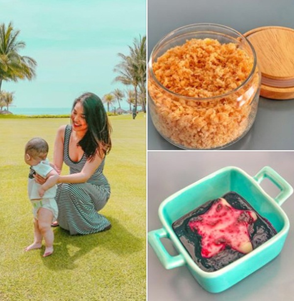 Không chỉ xinh đẹp, Lan Khuê còn giỏi lên thực đơn ăn dặm cho con trai gia thế khủng-3