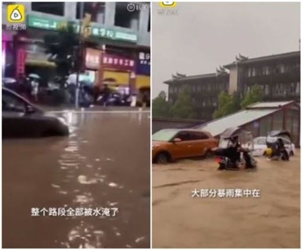 Phượng Hoàng cổ trấn ở thượng nguồn đập Tam Hiệp bị ngập lụt-2