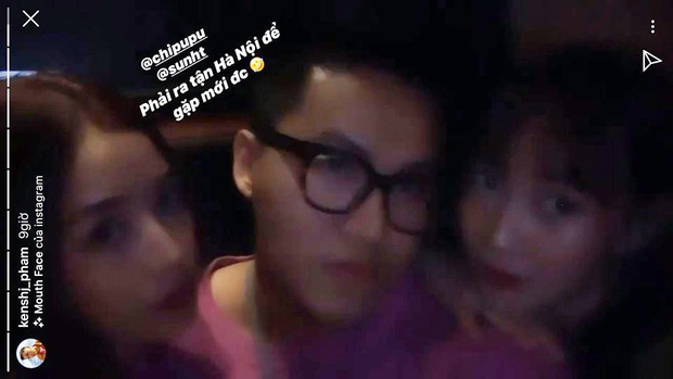 Kenshj Phạm bay ra Hà Nội hội ngộ Chi Pu và SunHt, không quên quay story cho thiên hạ biết mình thân nhau đến thế nào-1