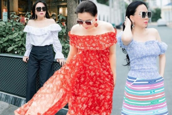 Bất chấp thân hình mũm mĩm, Phượng Chanel vẫn đam mê diện áo bẹt vai, hoá ra là có chiêu