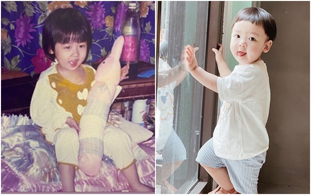 Á hậu Tú Anh đăng ảnh chứng minh con trai xinh là giống mẹ, né được kiếp đẻ thuê-2