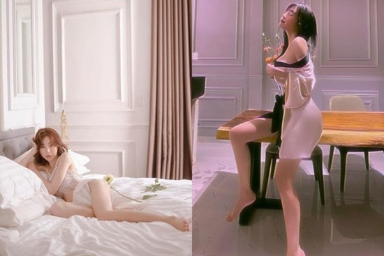 Chụp ảnh sexy, Elly Trần vô tình hé lộ một số ngóc ngách trong nhà riêng