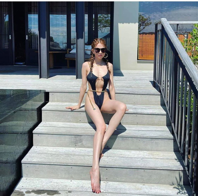 Bị chê gầy gò, Ngọc Trinh khoe body nóng bỏng trong bộ bikini không thể sexy hơn-2
