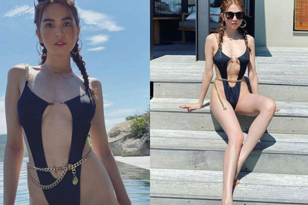 Ngọc Trinh bắt chước Phạm Băng Băng làm Võ Tắc Thiên, o ép vòng 1 đến ngộp thở-3