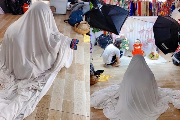 Bộ ảnh bầu hot nhất MXH: Bố bụng mỡ tạo dáng xinh không kém mẹ bầu, ai xem cũng phải thốt lên quá dễ thương-11