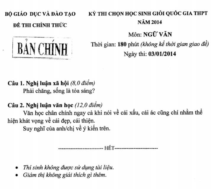 Hé lộ đề thi học sinh giỏi Quốc gia môn Văn qua các năm: Đề nào cũng sắc như dao cạo, thách thức mọi thí sinh khi làm bài-4