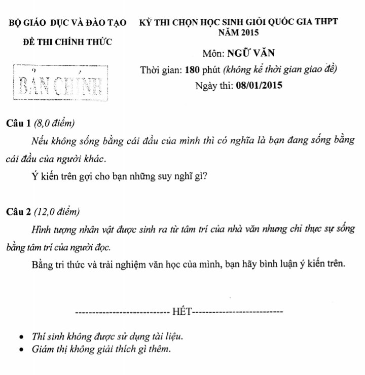 Hé lộ đề thi học sinh giỏi Quốc gia môn Văn qua các năm: Đề nào cũng sắc như dao cạo, thách thức mọi thí sinh khi làm bài-5