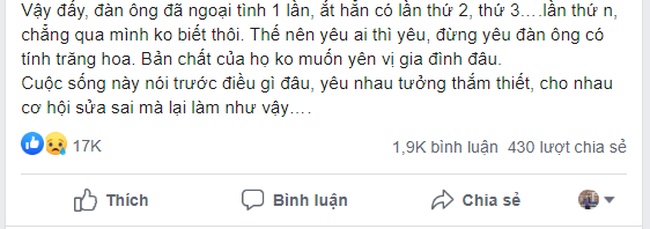 Màn xử lý chồng ngoại tình nhận 17 nghìn like của cô vợ không lòng vòng, chỉ chốt hạ đúng một câu mà khiến chồng chết khiếp-1