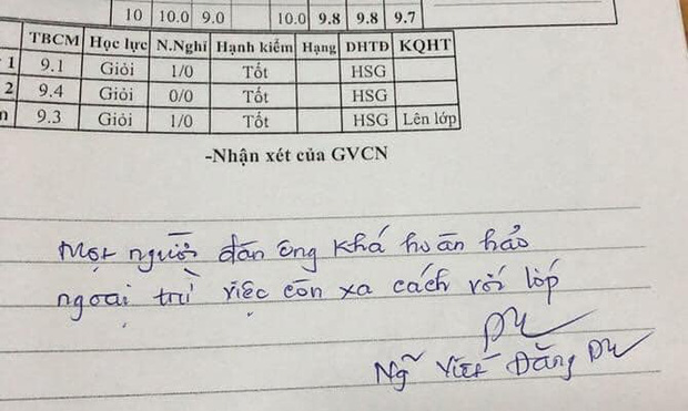 Thầy giáo phê sổ liên lạc chọc đúng điểm yếu của từng học sinh nhưng sao lại đáng yêu đến thế này!-1