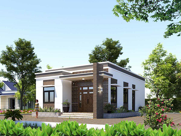 Những mẫu nhà cấp 4 đẹp ở nông thôn giá rẻ, chi phí thấp hoàn toàn có thể xây được-12