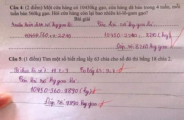 Bài toán gây lú vì trò làm đúng nhưng cô chữa thành sai, cộng đồng mạng tranh cãi dữ dội-2
