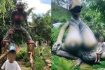 Sau khi bị chê phản cảm, hiện tại khu du lịch Quỷ Núi gần Đà Lạt đã mặc quần áo cho các bức tượng-7