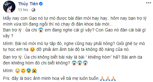 Thủy Tiên tiết lộ sở thích hát hò cực lầy của bé Gạo, nghe tên bài hát mà hết hồn-1