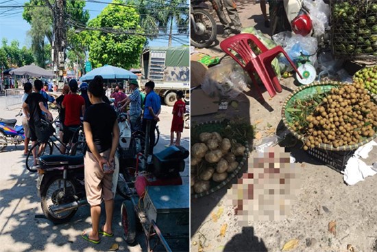 Người phụ nữ bán hoa quả bất ngờ bị gã đàn ông bên cạnh đâm tử vong