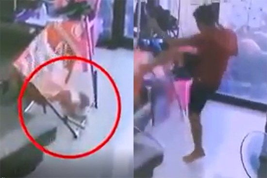 Góc xót con: Bố mải xem điện thoại, con nằm võng ngã chỏng vó, hành động sau đó của ông bố khiến người xem hết hồn