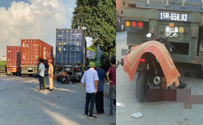 Nam thanh niên tông mạnh vào đuôi xe container, tư thế tử vong gây ám ảnh-1