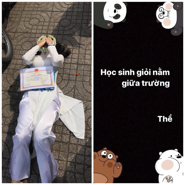 Nữ sinh được học sinh giỏi nhưng lại nằm vật vã giữa sân trường, ai ngờ chỉ vì lỡ mồm thề với đám bạn quỷ yêu-1