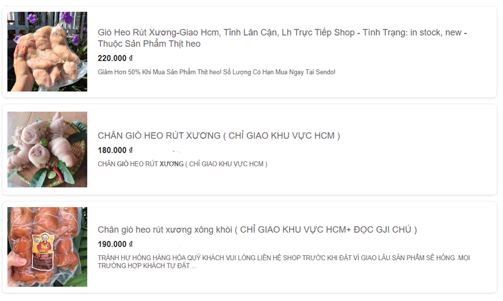 Phủ sóngchợ mạng, móng giò luộc rút xương giá rẻ chỉ 70.000 đồng/kg hút khách-4