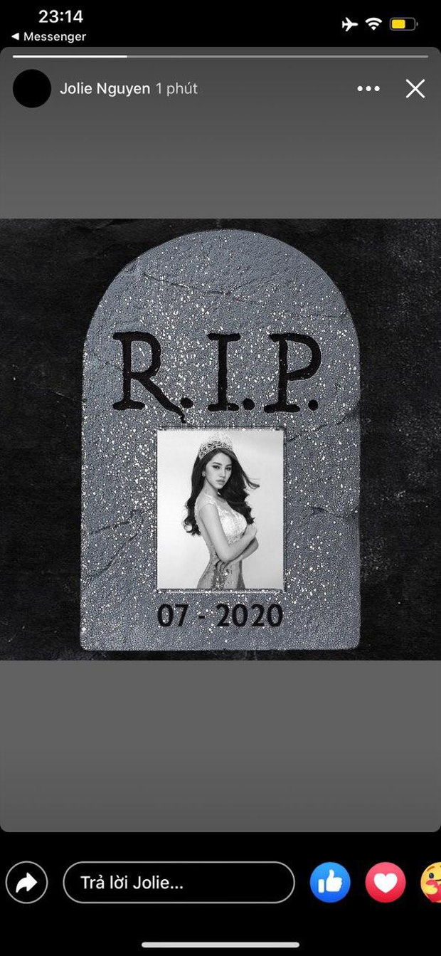 Jolie Nguyễn bất ngờ đổi avatar đen cùng story gây hoang mang giữa đêm-2