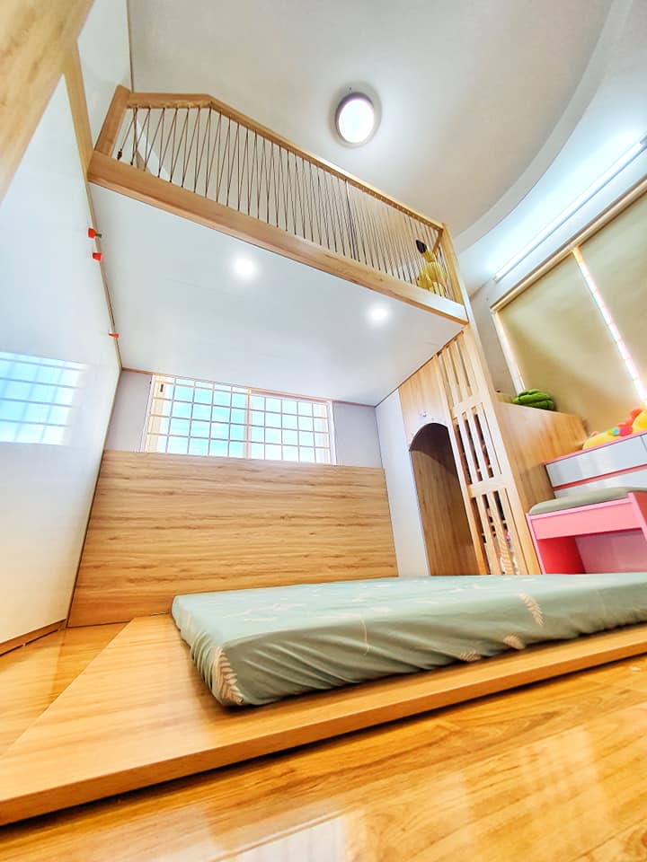 Ông bố trẻ quyết định đầu tư làm tặng con gái 1 phòng gác lửng đẹp như mơ với chi phí thật sự ấn tượng-4