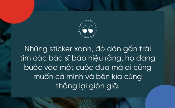 Sticker xanh - đỏ trên ngực áo ê-kíp phẫu thuật tách rời cặp song sinh dính liền và những kỳ tích làm từ trái tim-2