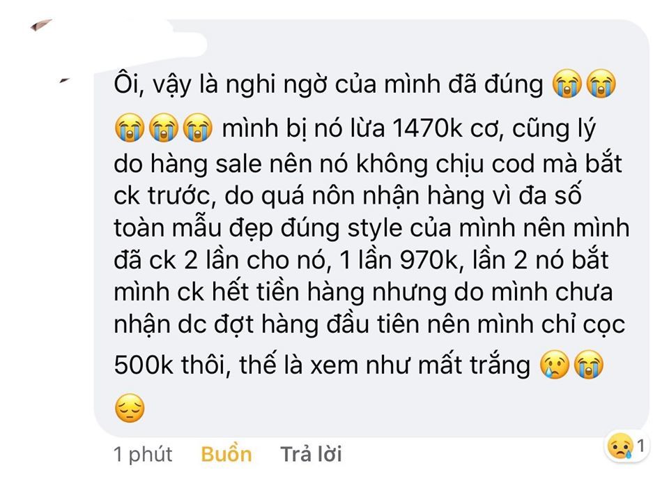 Xuất hiện hình thức bán hàng online lừa đảo mới, đơn giản nhưng nhiều chị em mắc lừa-6