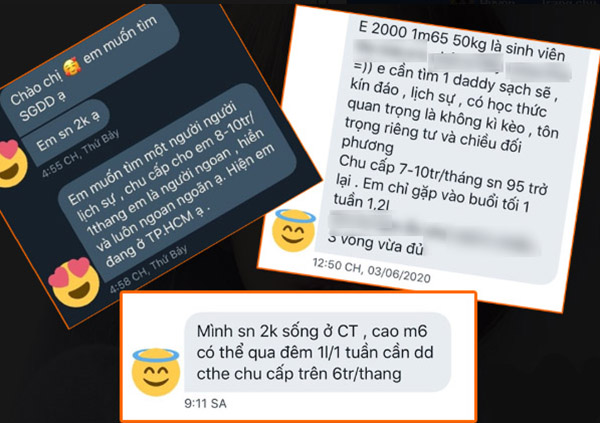 Dân mạng xôn xao group kín facebook các em gái sinh năm 99, 2000 tìm daddy bao nuôi, nhàn nhã mỗi tháng kiếm vài chục triệu-1