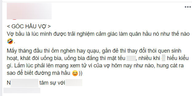 Chồng đăng ảnh than làm quân hầu” từ lúc vợ mang bầu nhưng gương mặt uống bia của bà bầu chiếm trọn spotlight-1