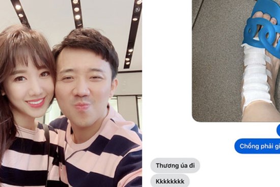 Hari Won bị chấn thương tại chương trình, Trấn Thành liền có phản ứng phũ đến mức bị vợ 