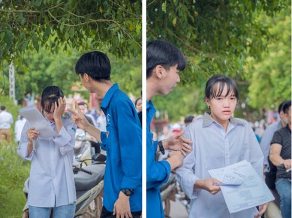 Ấm lòng khoảnh khắc của những Người lạ xuất hiện trong mùa thi lớp 10-8