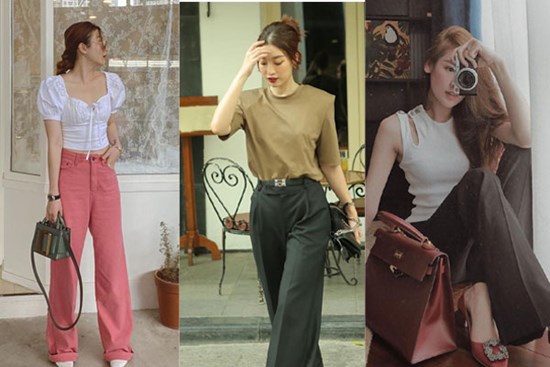 Các mỹ nhân Việt diện quần ống rộng với 4 kiểu áo sau để nâng tầm vẻ sang xịn cho cả tổng thể