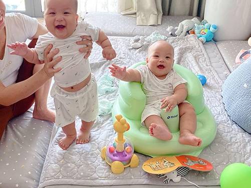 Cặp song sinh nhà MC Thành Trung ở penthouse 18 tỷ, 3 giúp việc, 7 tháng bụ như 2 tuổi-2