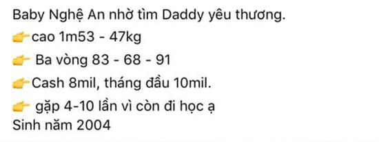 Dân mạng xôn xao group kín facebook các em gái sinh năm 99, 2000 tìm daddy bao nuôi, nhàn nhã mỗi tháng kiếm vài chục triệu-5