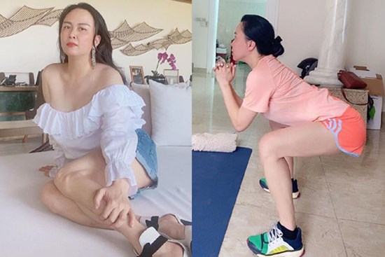 Phượng Chanel chăm tập giảm mỡ đùi nhưng vô tình làm chân thêm gân guốc?