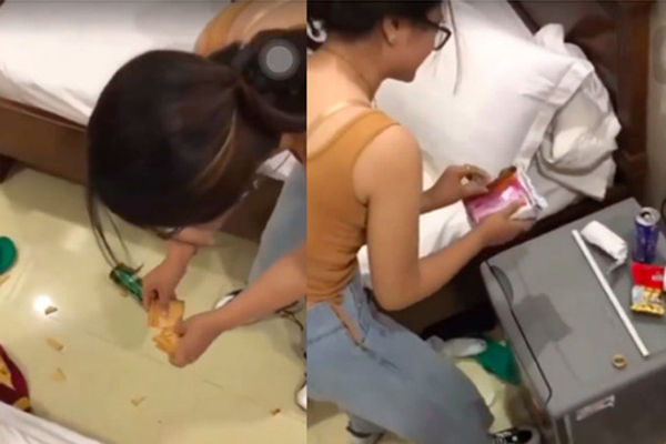 Vụ nhóm thanh niên vừa hò hét vừa ném đồ ăn khắp phòng khách sạn: Cô gái xả rác lên tiếng xin lỗi-4