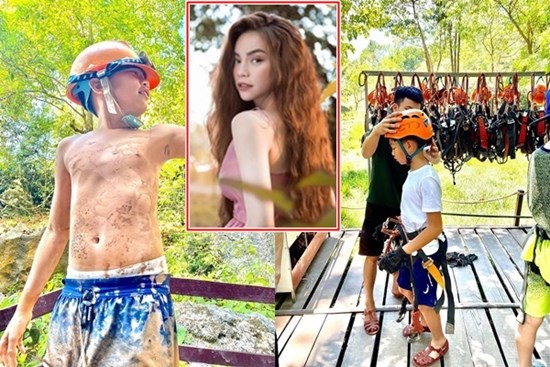 Subeo 10 tuổi đã được mẹ Hồ Ngọc Hà cho thử thách trò chơi mạo hiểm, đến người lớn cũng phải thót tim