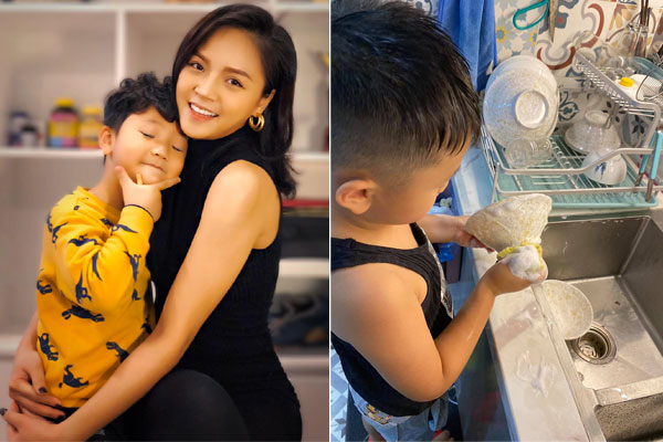 Thu Quỳnh và con trai tự nguyện cách ly ở nhà, thêm hành động này khiến ai cũng tấm tắc khen-3